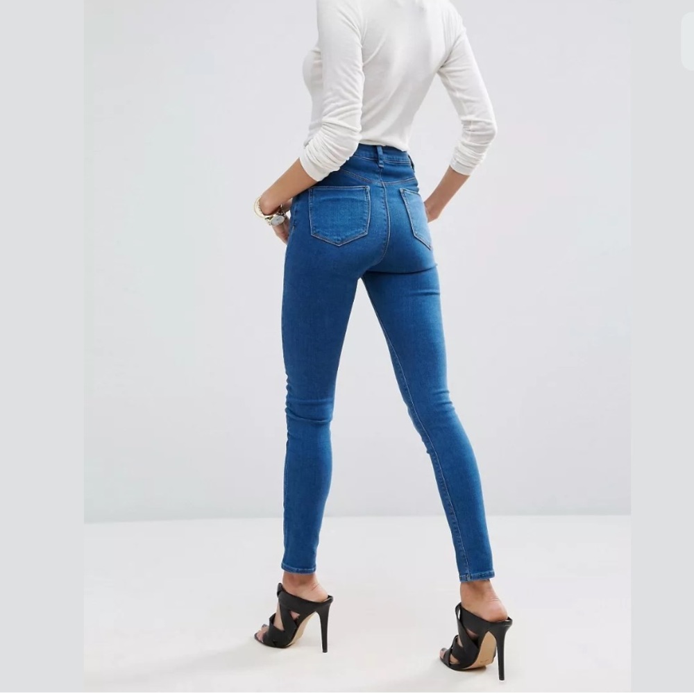 NWT Asos High Waist Skinny Jeans in Reef Wash